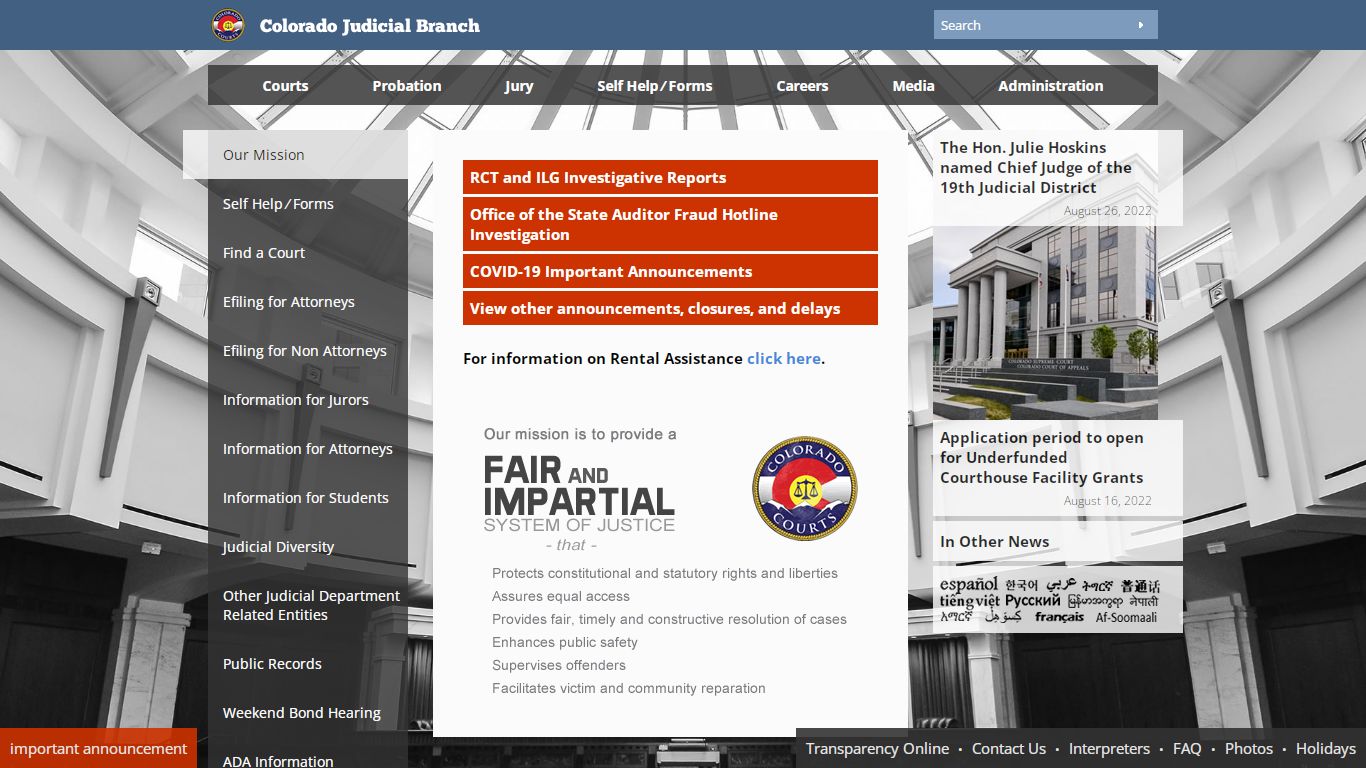 Colorado Judicial Branch - Weld County - Homepage